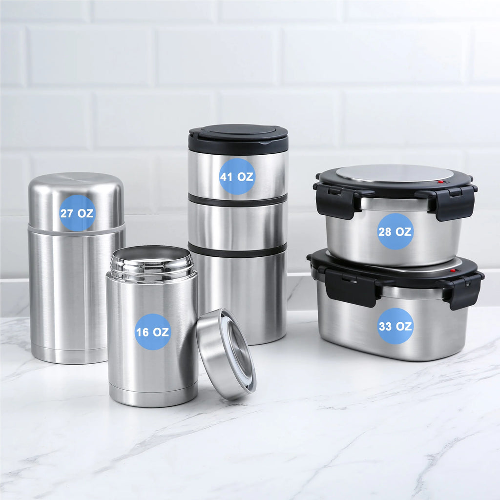33 Oz Insulated Stainless Steel Food Storage Container Lunch Box with Lid
